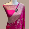 Radiant Pink Banarasi Embroidered Saree